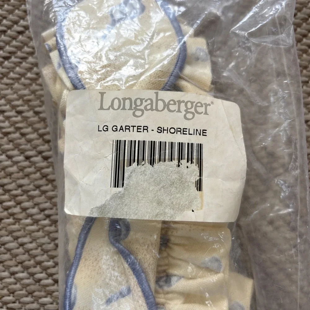 Longaberger Large Garter Shoreline Fabric NEW!!!